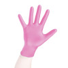 Rękawiczki nitrylowe [różowe] [100 szt]